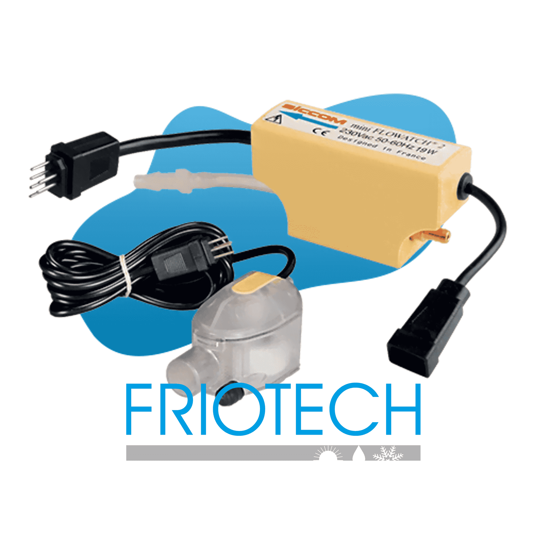 TR Cseppvíz szivattyú SICCOM Mini Flowatch 2 (sárga).