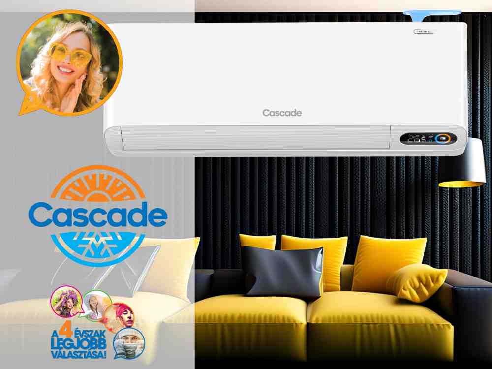 Cascade Fresh CWH09FF 2,6 kW oldalfali split klíma szett