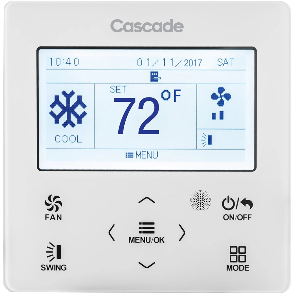Cascade Z4E351B vezetékes távirányító fan-coilhoz